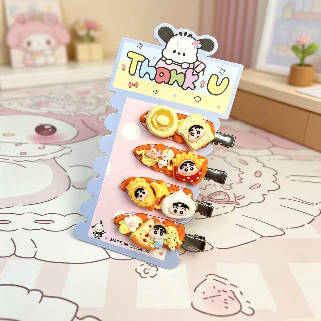 Handmade Cream Glue Duckbill Hair Clip – Custom Cute Personalized Design ✨
