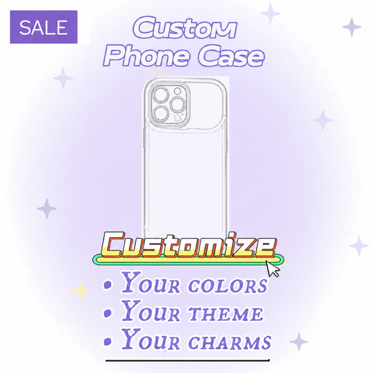 Handmade Cream Glue Phone Case – Custom Cute Personalized Design ✨